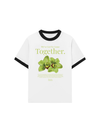 Áo Thun Ringer Relaxed Fit Summer Vibes Green Flower