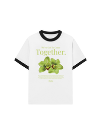 Áo Thun Ringer Relaxed Fit Summer Vibes Green Flower