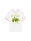 Áo Thun Ringer Relaxed Fit Summer Vibes Green Flower