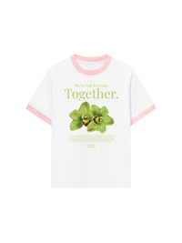 Áo Thun Ringer Relaxed Fit Summer Vibes Green Flower