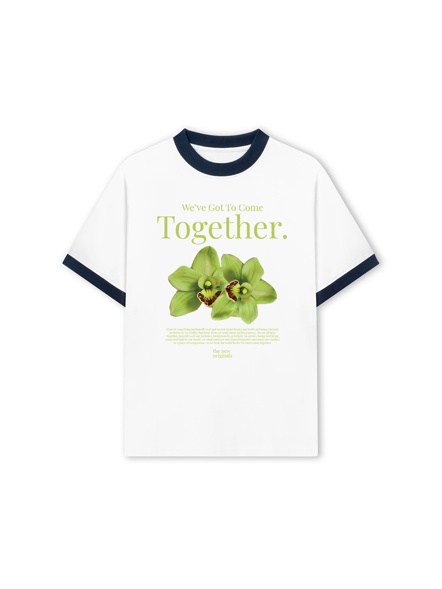 Áo Thun Ringer Relaxed Fit Summer Vibes Green Flower
