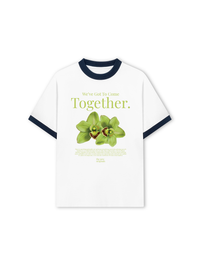 Áo Thun Ringer Relaxed Fit Summer Vibes Green Flower