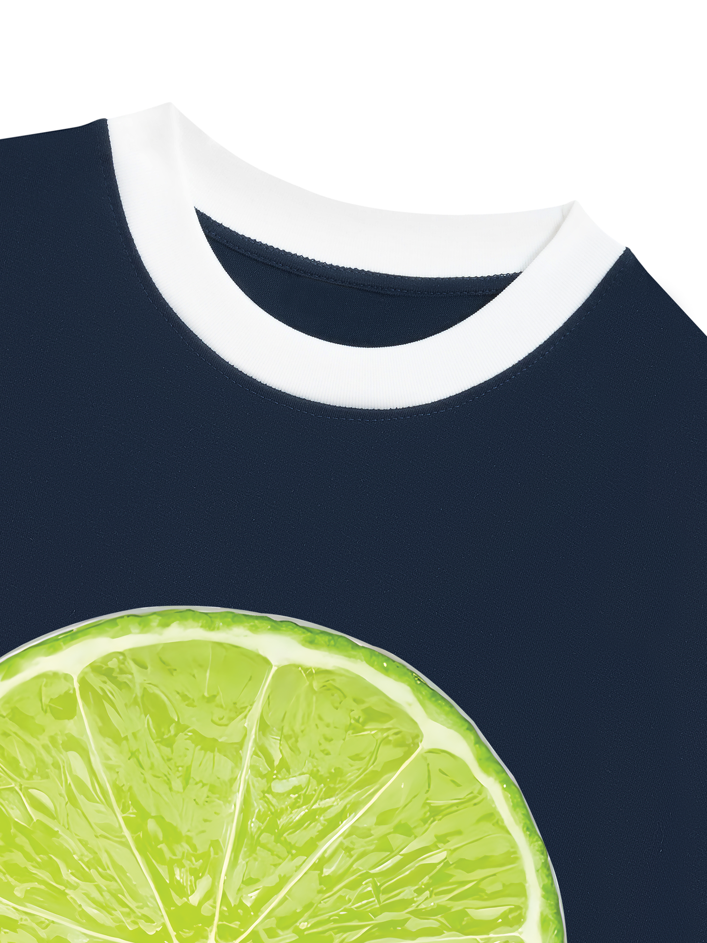 Áo Thun Ringer Relaxed Fit Summer Vibes Lemon