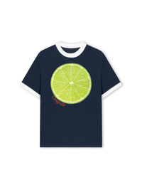 Áo Thun Ringer Relaxed Fit Summer Vibes Lemon