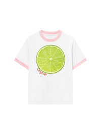 Áo Thun Ringer Relaxed Fit Summer Vibes Lemon