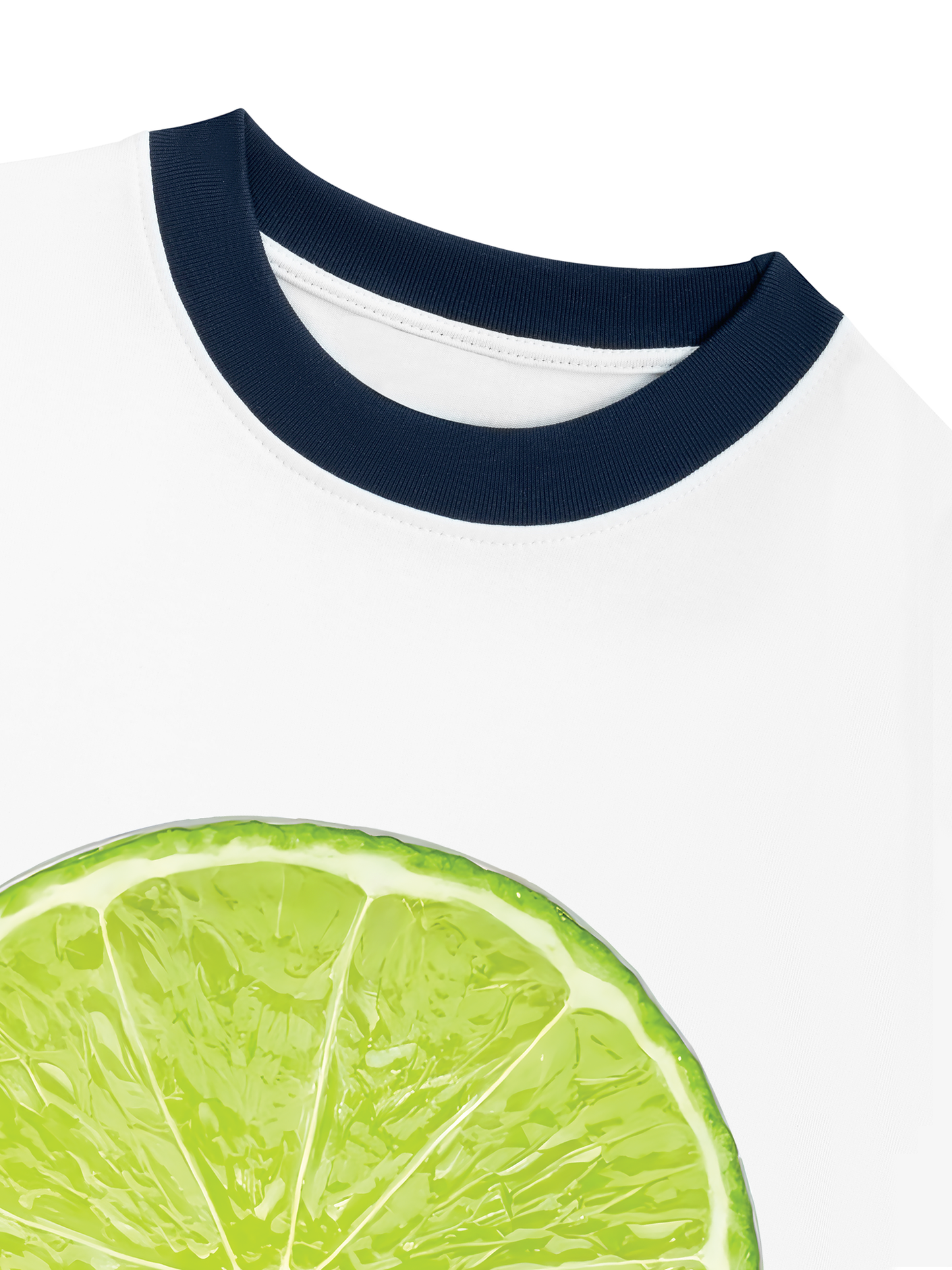 Áo Thun Ringer Relaxed Fit Summer Vibes Lemon