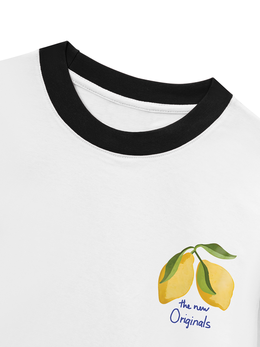 Áo Thun Ringer Relaxed Fit Summer Vibes Amalfi Limone