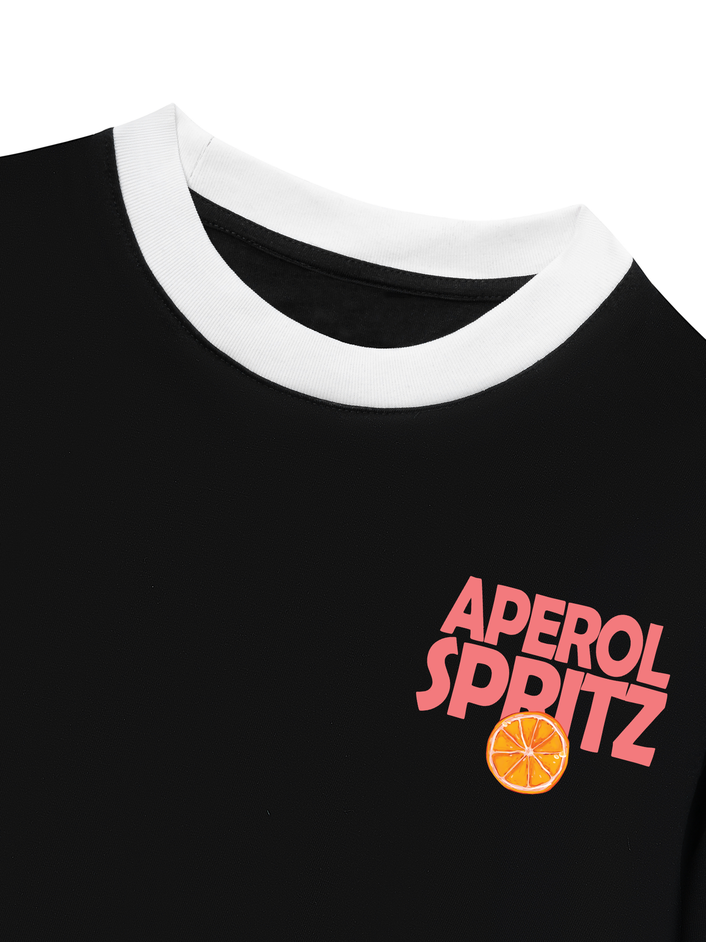 Áo Thun Ringer Relaxed Fit Summer Vibes Aperol Spritz