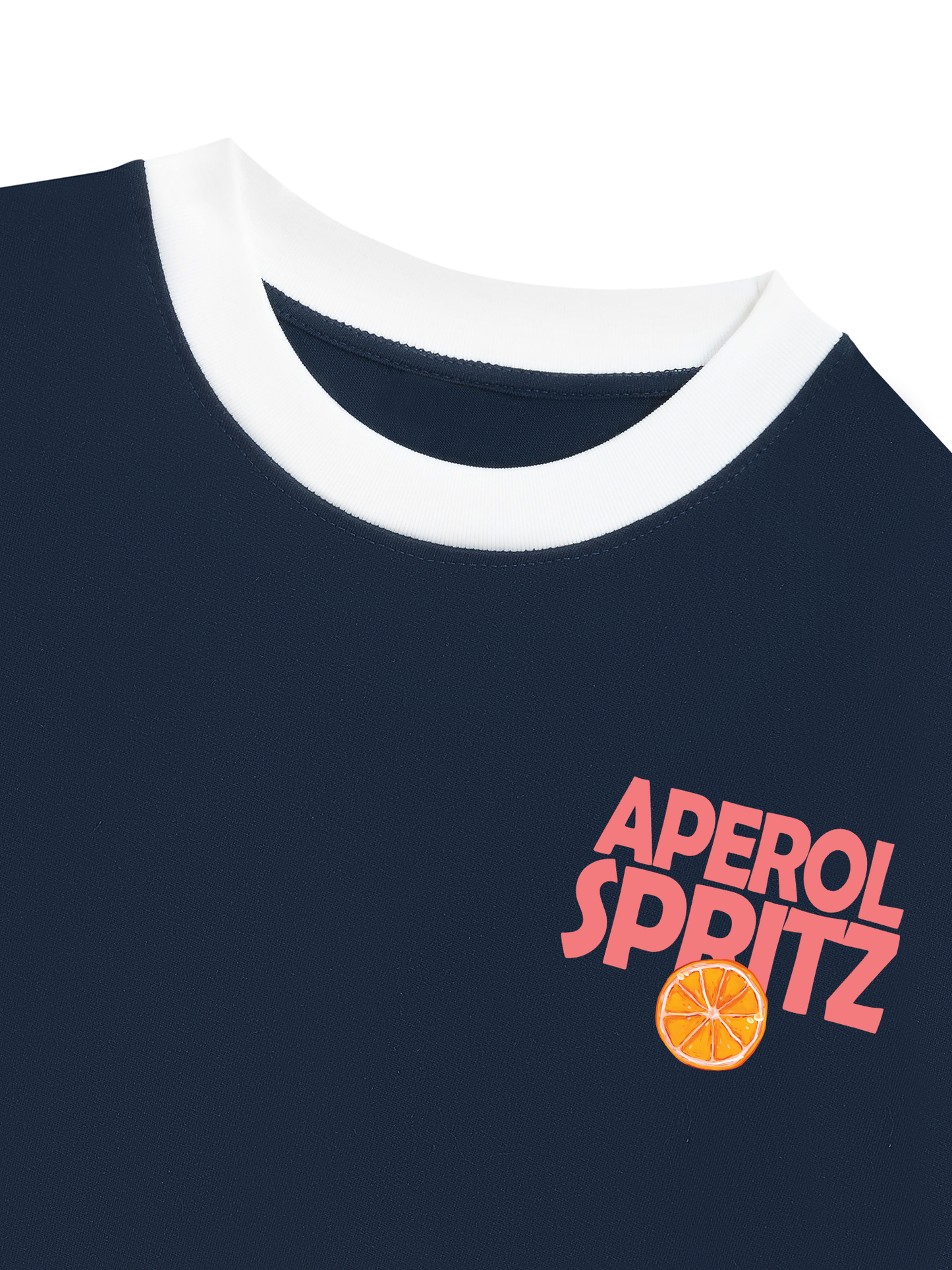Áo Thun Ringer Relaxed Fit Summer Vibes Aperol Spritz