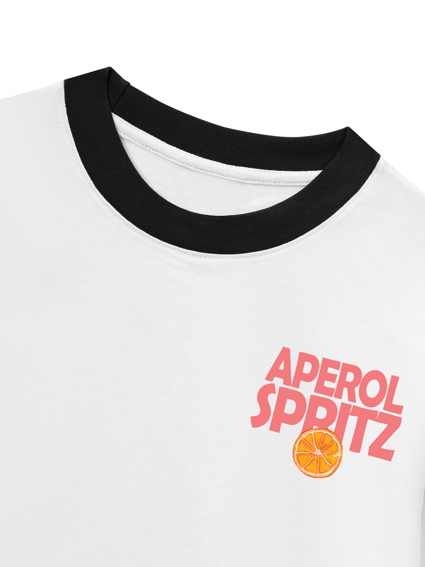 Áo Thun Ringer Relaxed Fit Summer Vibes Aperol Spritz