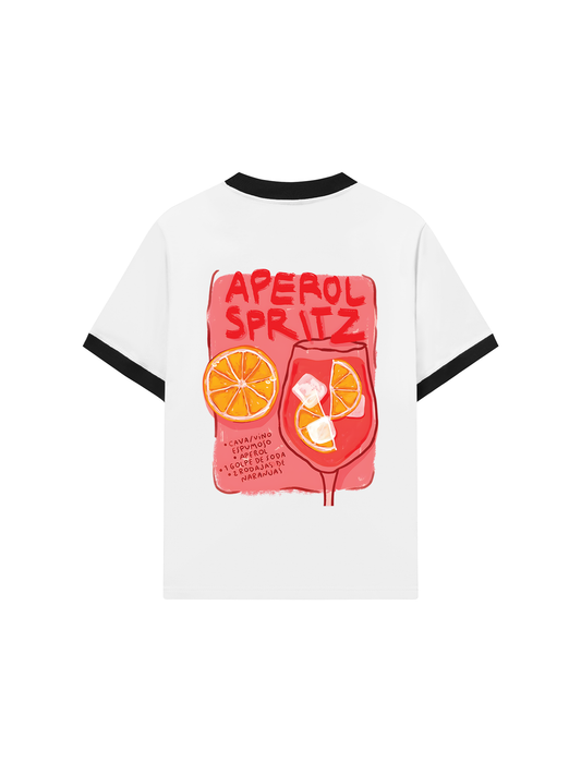 Áo Thun Ringer Relaxed Fit Summer Vibes Aperol Spritz