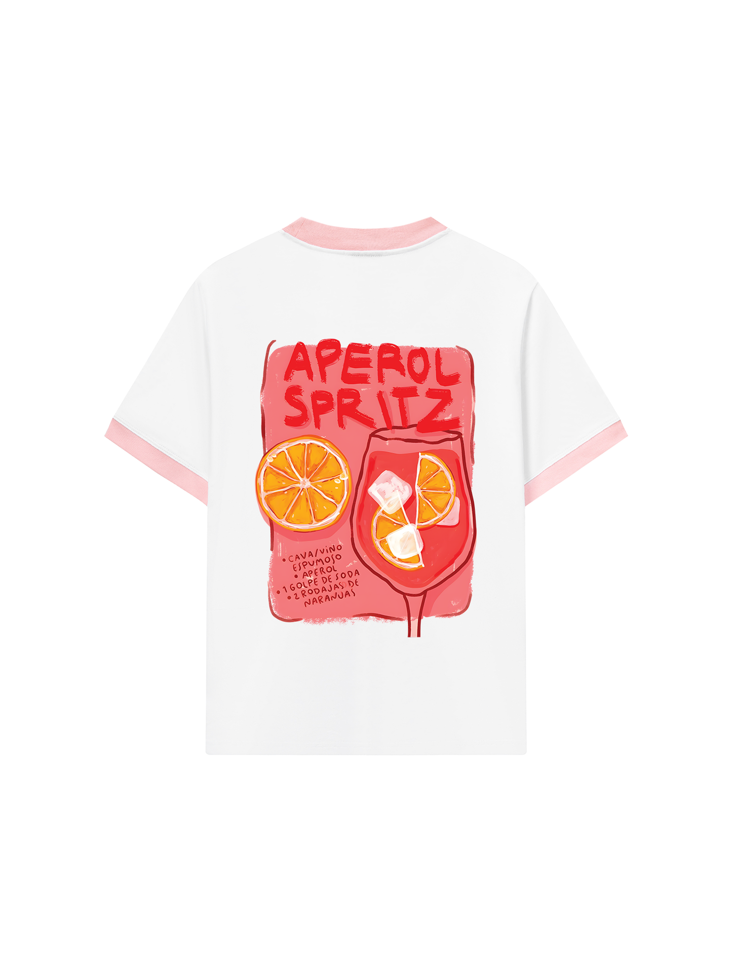 Áo Thun Ringer Relaxed Fit Summer Vibes Aperol Spritz