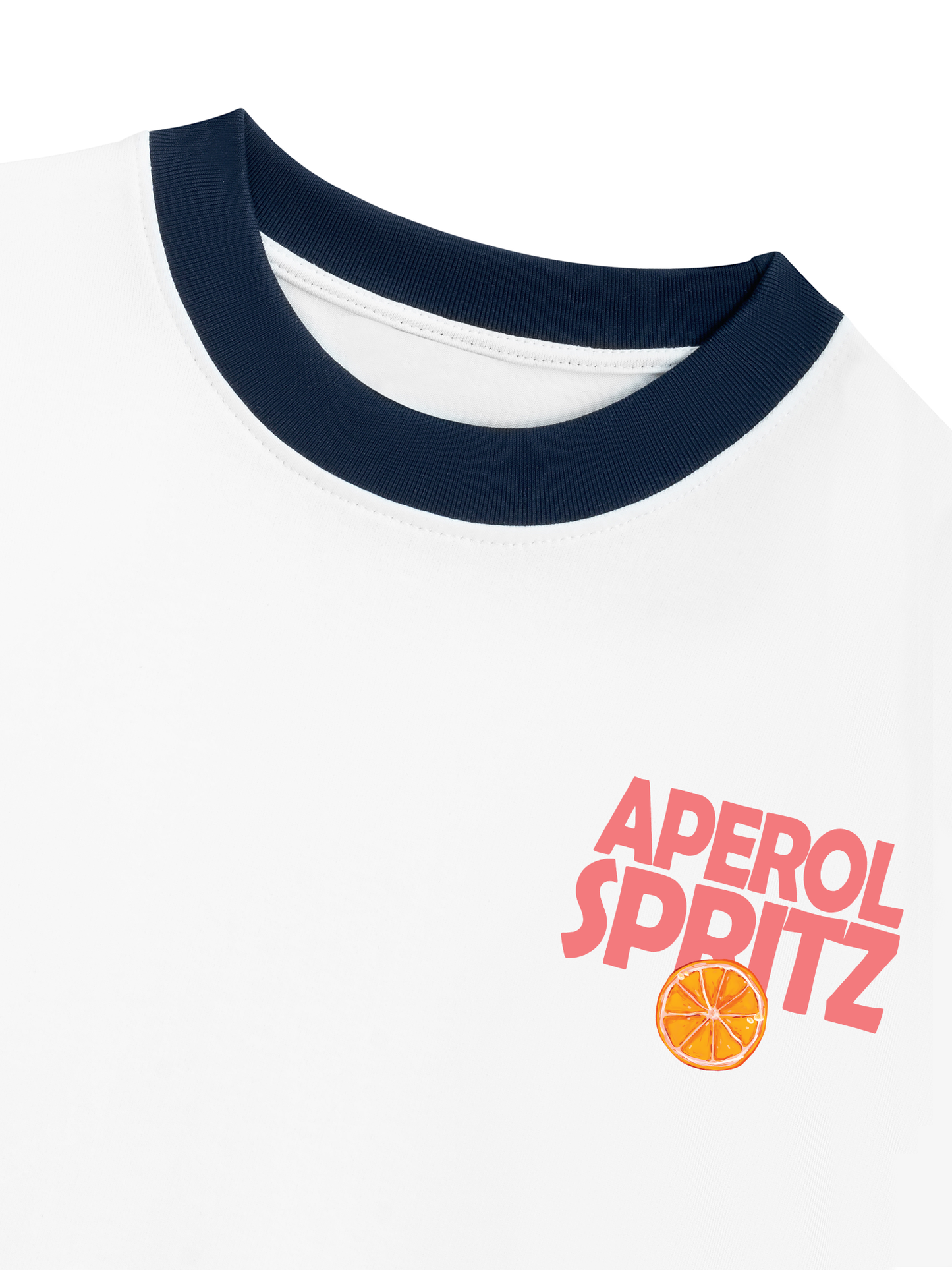 Áo Thun Ringer Relaxed Fit Summer Vibes Aperol Spritz