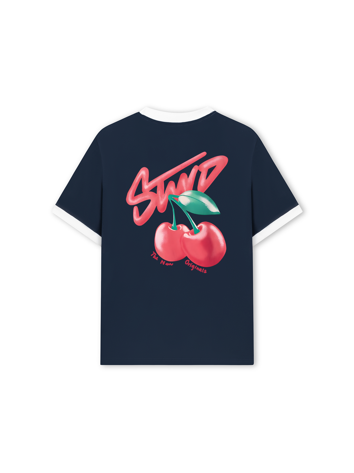 Áo Thun Ringer Relaxed Fit Summer Vibes Berry Stwd
