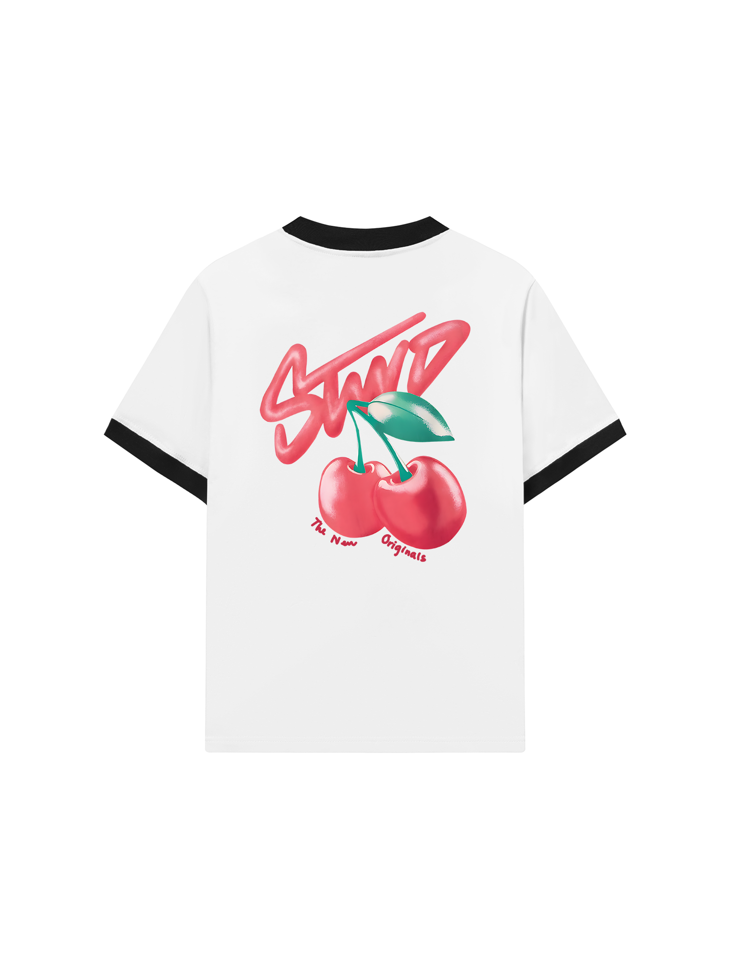 Áo Thun Ringer Relaxed Fit Summer Vibes Berry Stwd