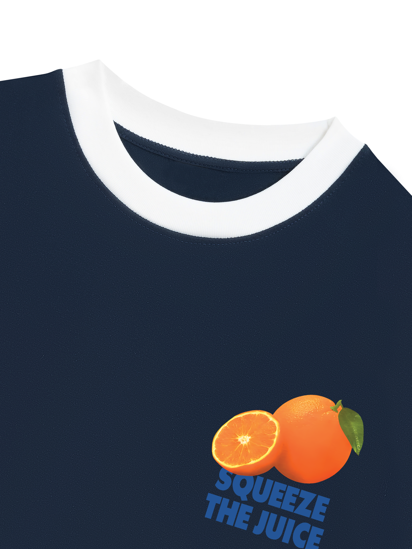 Áo Thun Ringer Relaxed Fit Summer Vibes Orranges Juice