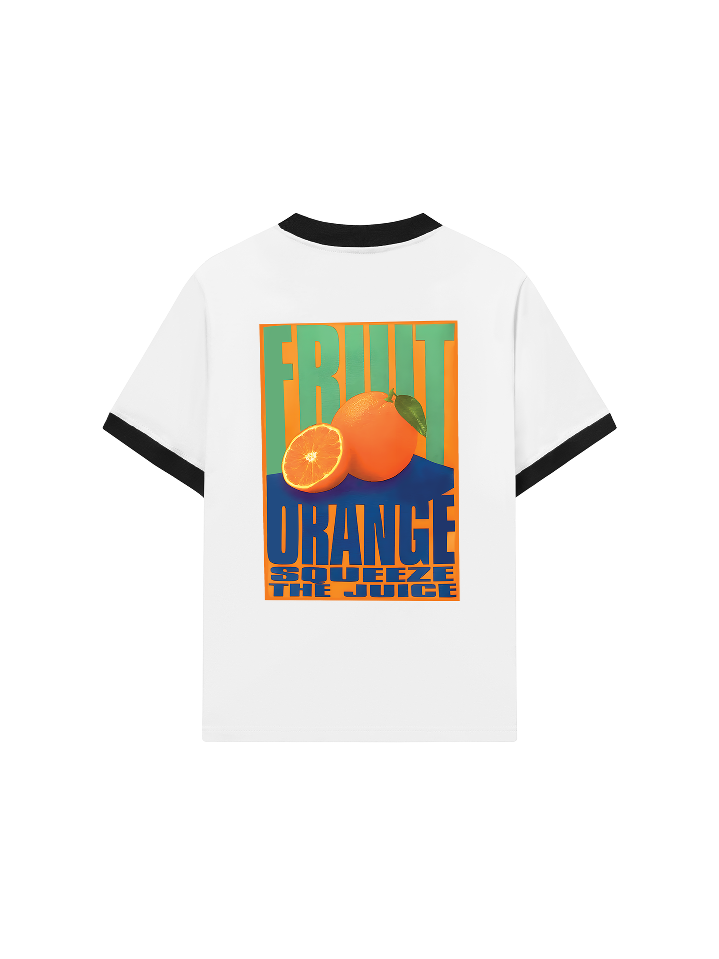 Áo Thun Ringer Relaxed Fit Summer Vibes Orranges Juice
