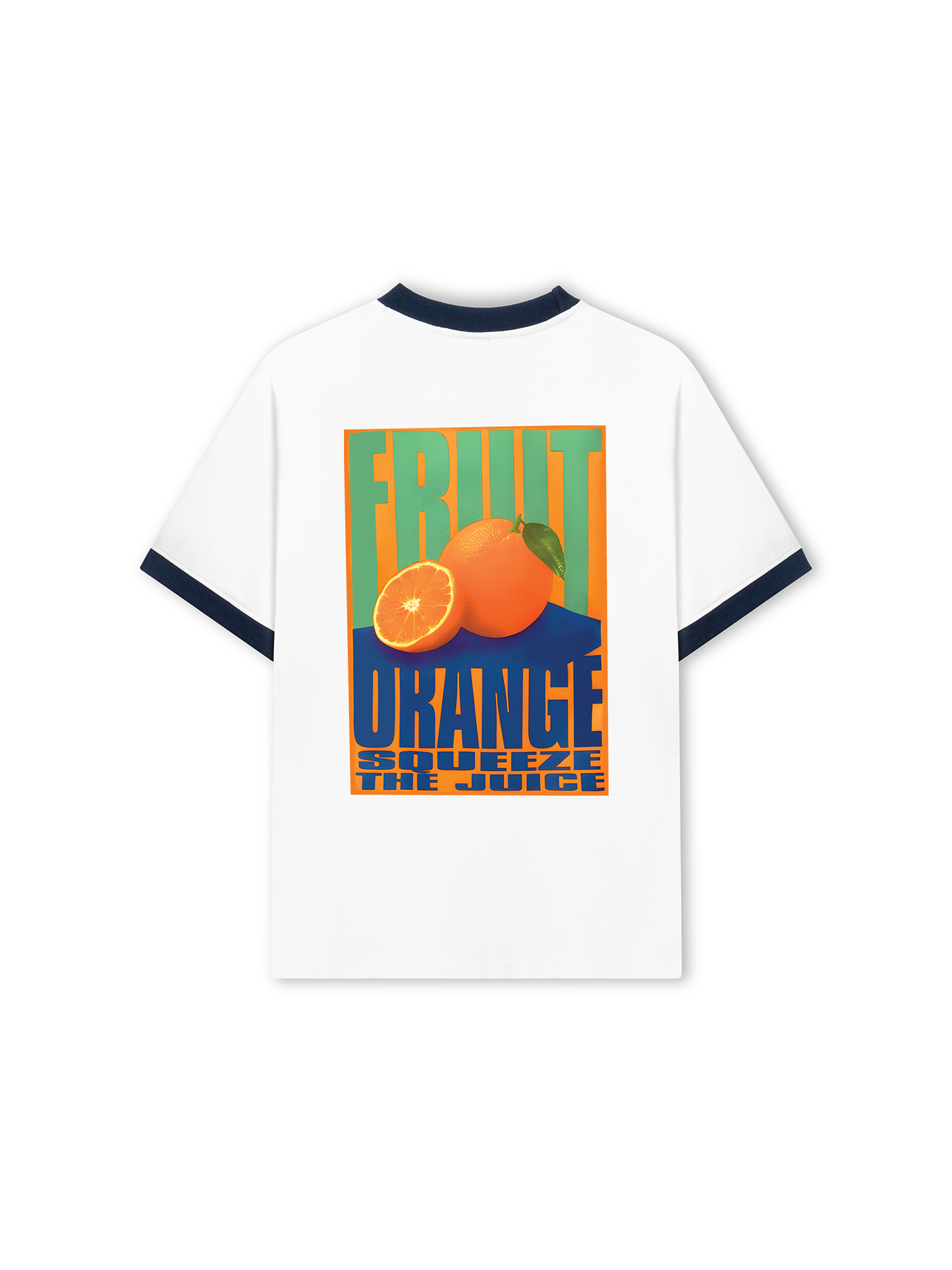 Áo Thun Ringer Relaxed Fit Summer Vibes Orranges Juice