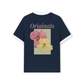Áo Thun Ringer Relaxed Fit Summer Vibes Pink And Yellow Flower