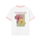 Áo Thun Ringer Relaxed Fit Summer Vibes Pink And Yellow Flower