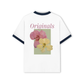 Áo Thun Ringer Relaxed Fit Summer Vibes Pink And Yellow Flower