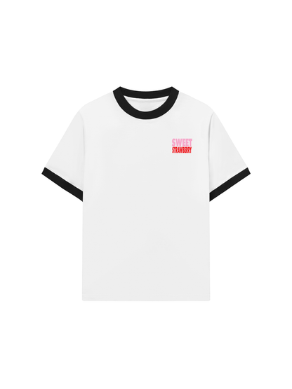 Áo Thun Ringer Relaxed Fit Summer Vibes Strawberry