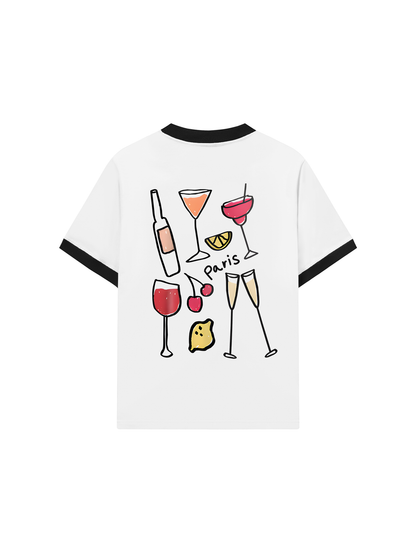 Áo Thun Ringer Relaxed Fit Summer Vibes Summer Party