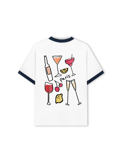 Áo Thun Ringer Relaxed Fit Summer Vibes Summer Party