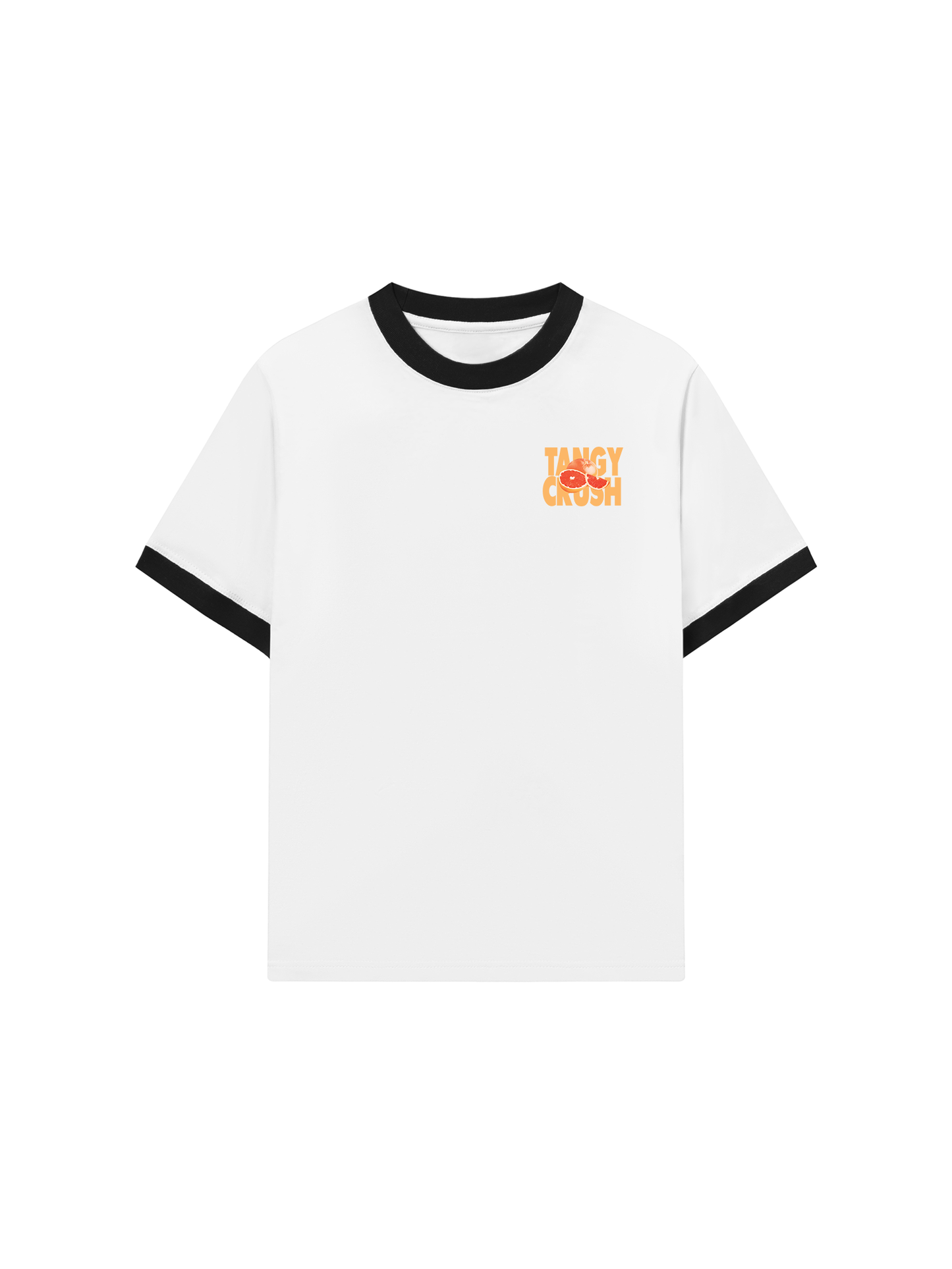 Áo Thun Ringer Relaxed Fit Summer Vibes Tangy Orange