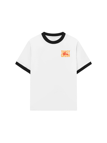 Áo Thun Ringer Relaxed Fit Summer Vibes Tangy Orange