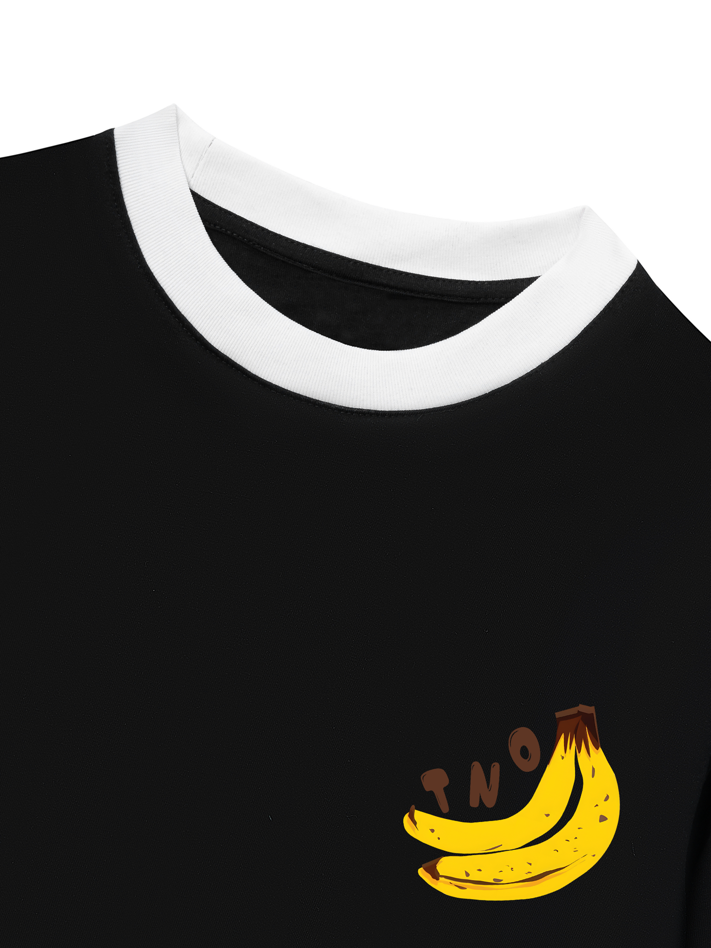 Áo Thun Ringer Relaxed Fit Summer Vibes Banana Chocolate