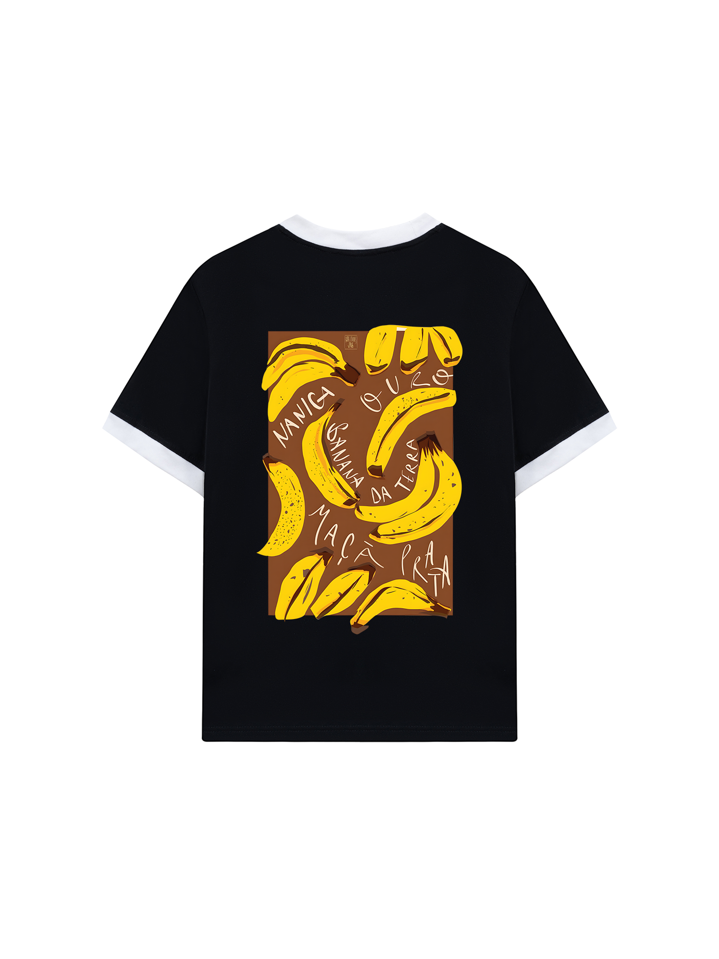Áo Thun Ringer Relaxed Fit Summer Vibes Banana Chocolate