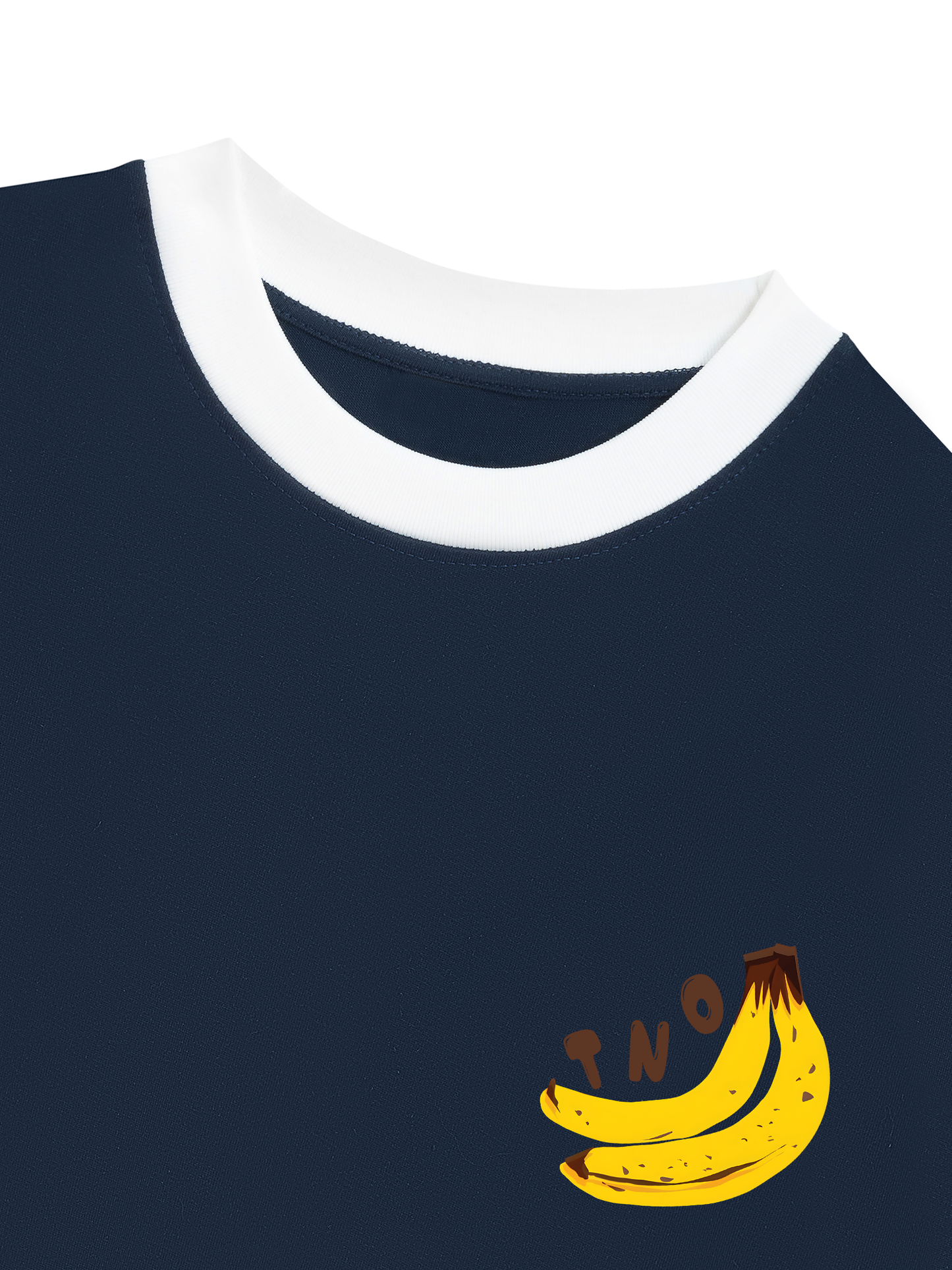 Áo Thun Ringer Relaxed Fit Summer Vibes Banana Chocolate