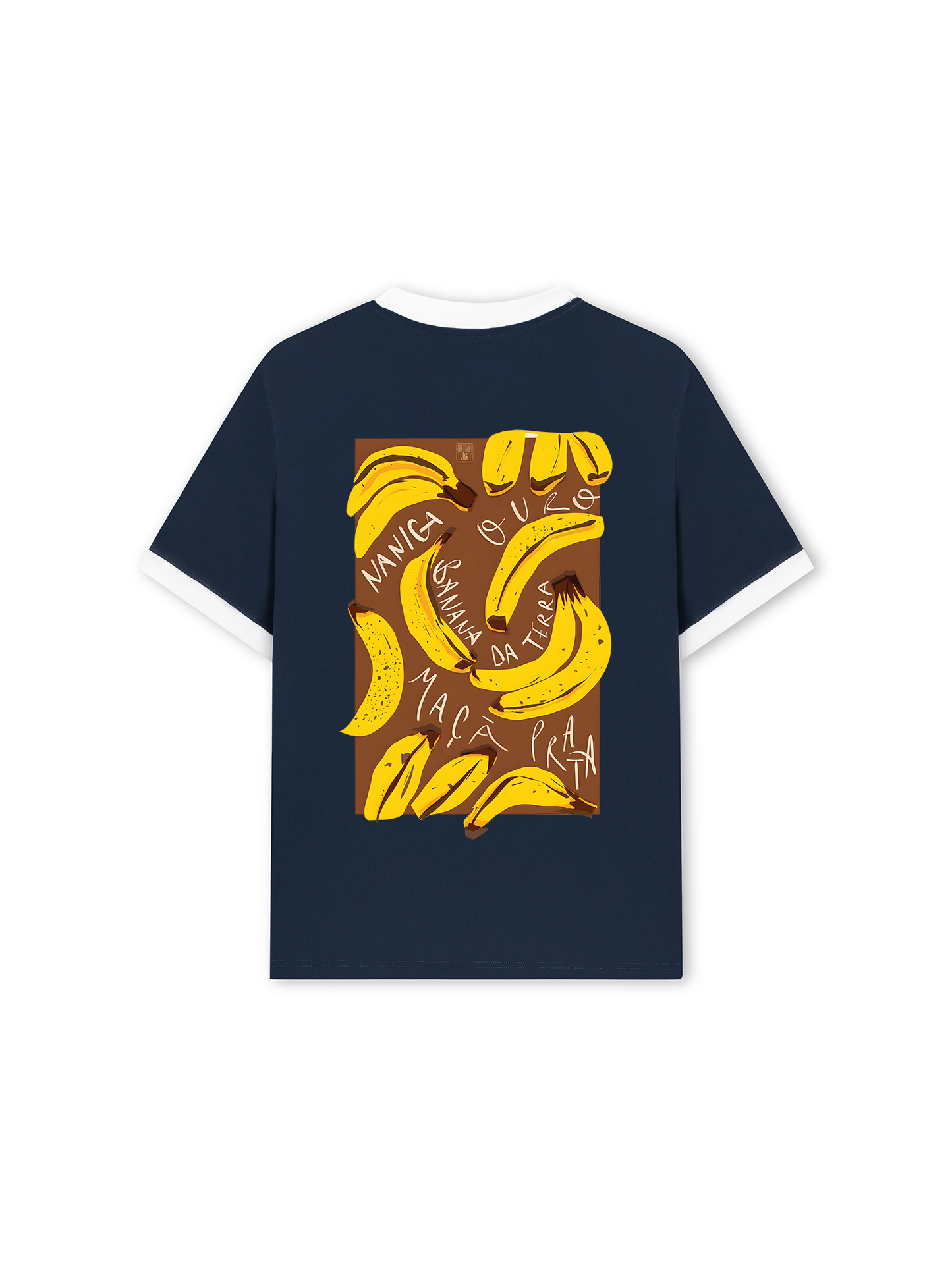 Áo Thun Ringer Relaxed Fit Summer Vibes Banana Chocolate