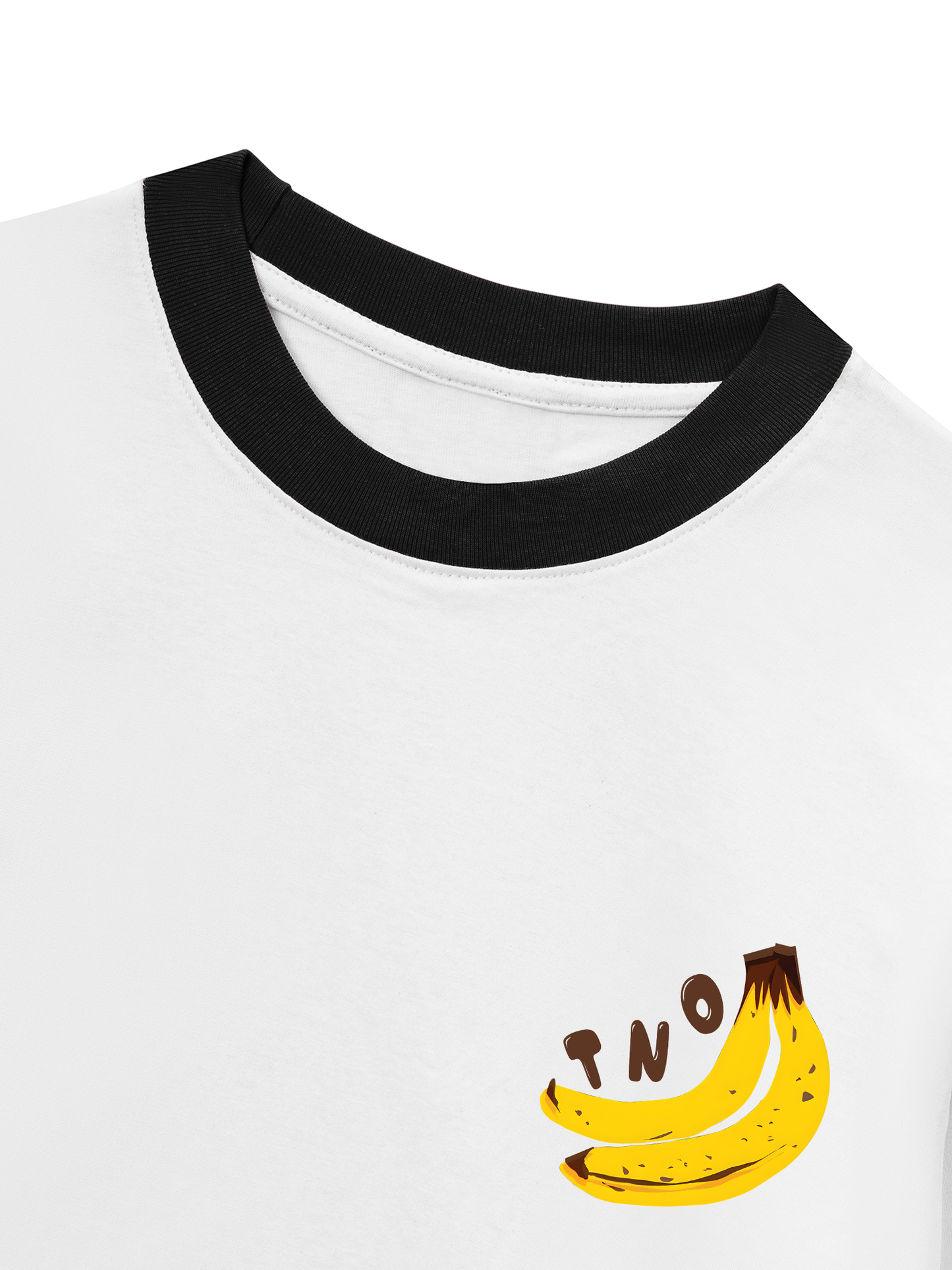 Áo Thun Ringer Relaxed Fit Summer Vibes Banana Chocolate