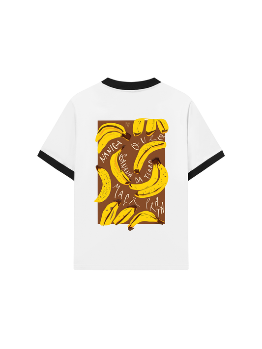 Áo Thun Ringer Relaxed Fit Summer Vibes Banana Chocolate
