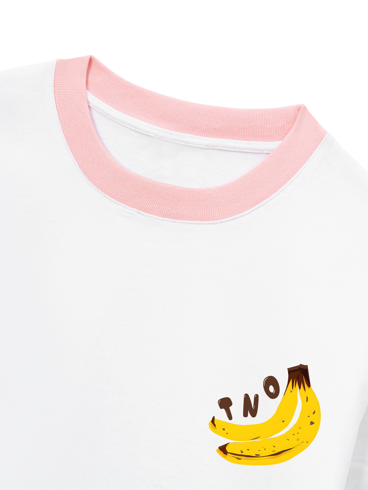 Áo Thun Ringer Relaxed Fit Summer Vibes Banana Chocolate