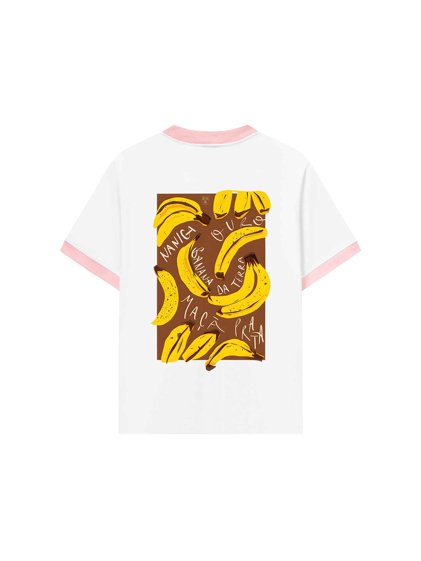 Áo Thun Ringer Relaxed Fit Summer Vibes Banana Chocolate