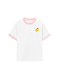 Áo Thun Ringer Relaxed Fit Summer Vibes Banana Chocolate