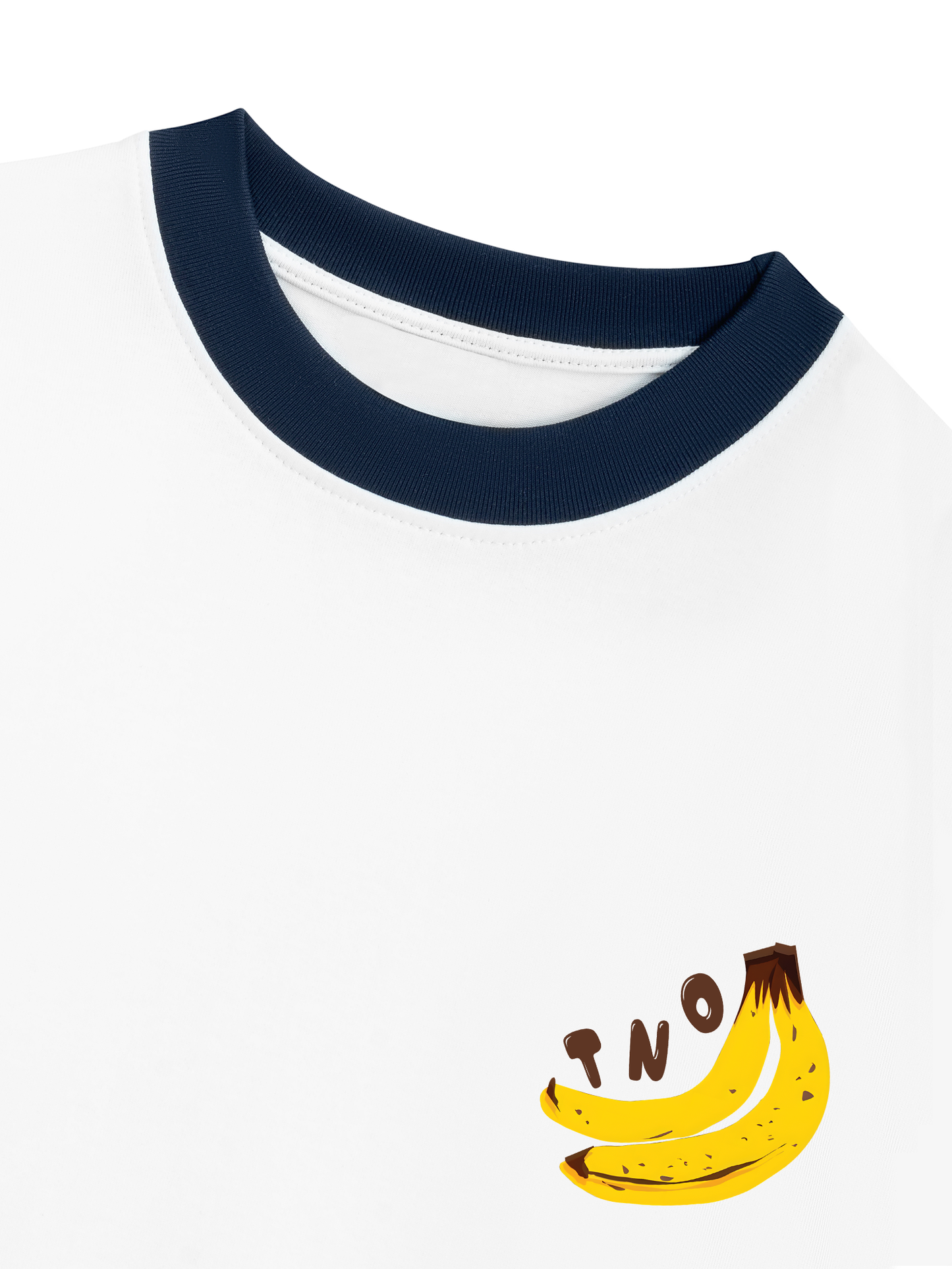 Áo Thun Ringer Relaxed Fit Summer Vibes Banana Chocolate
