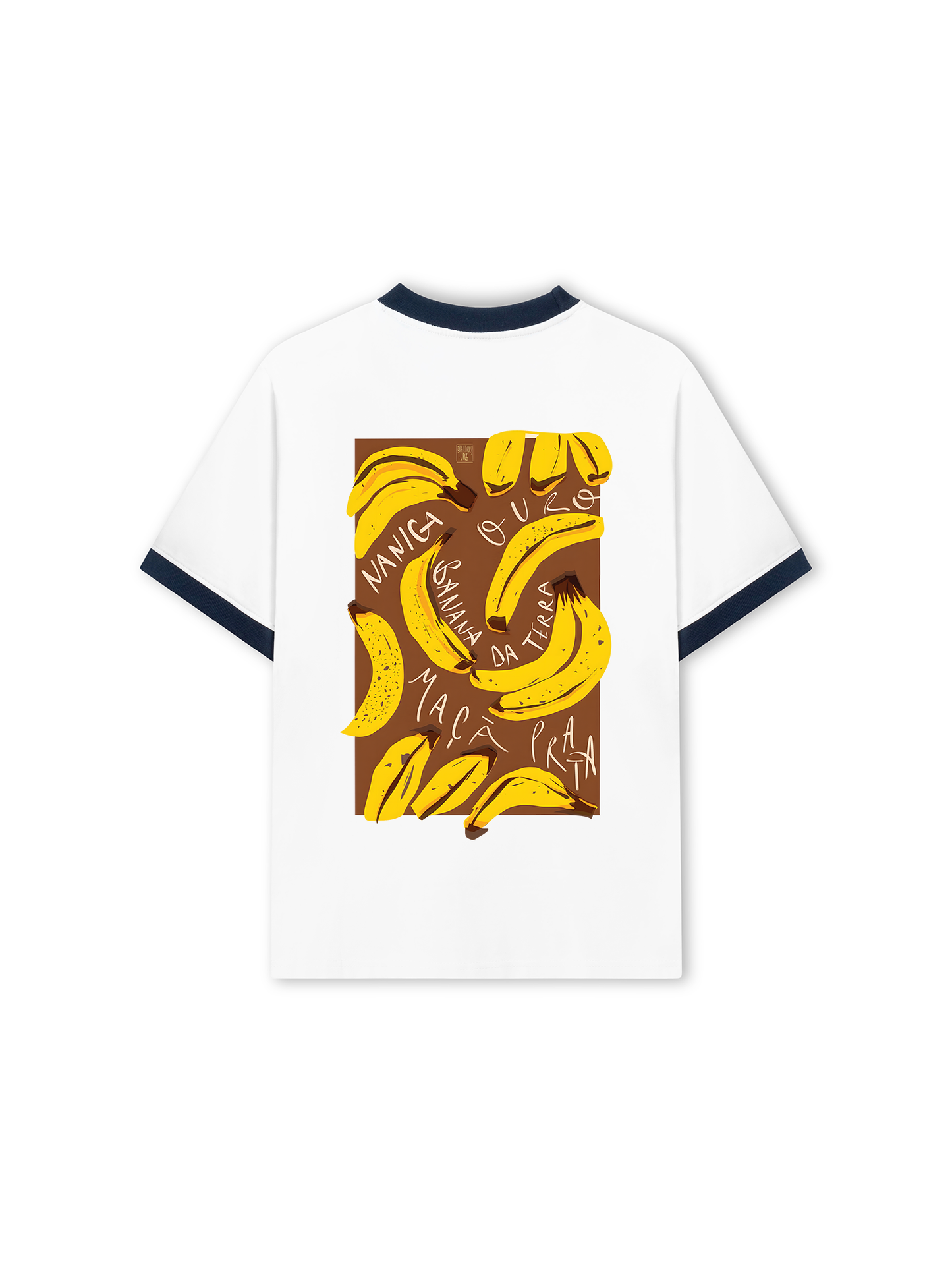 Áo Thun Ringer Relaxed Fit Summer Vibes Banana Chocolate