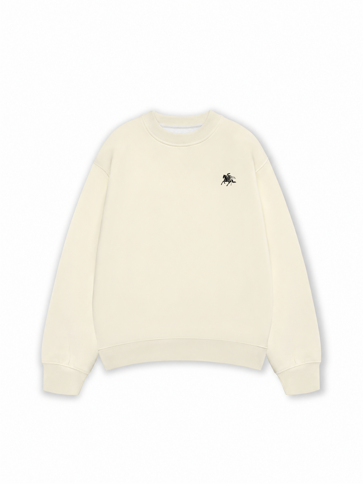 Áo Sweater Nỉ Hai Da Royal Horse Crest