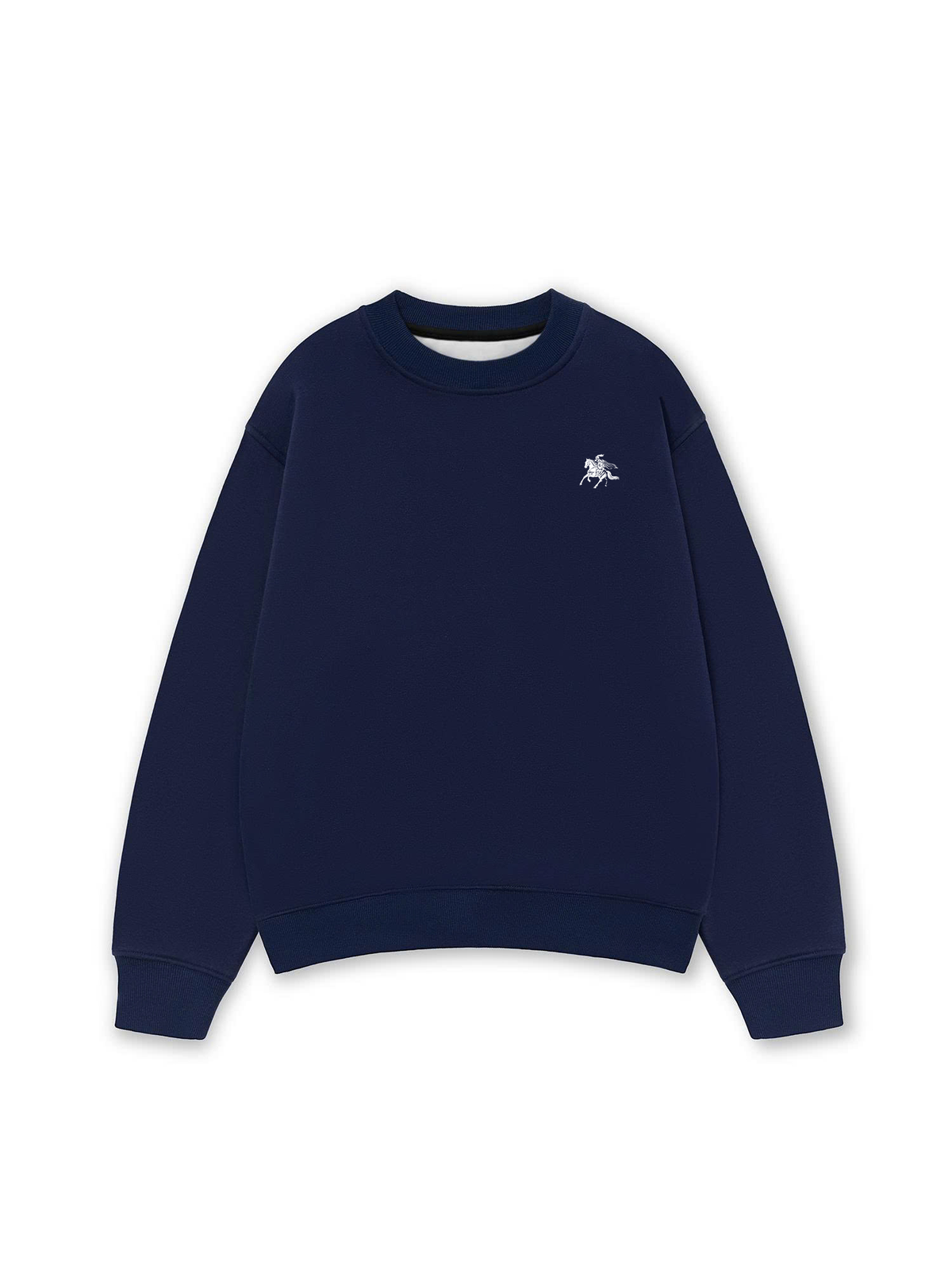 Áo Sweater Nỉ Hai Da Royal Horse Crest