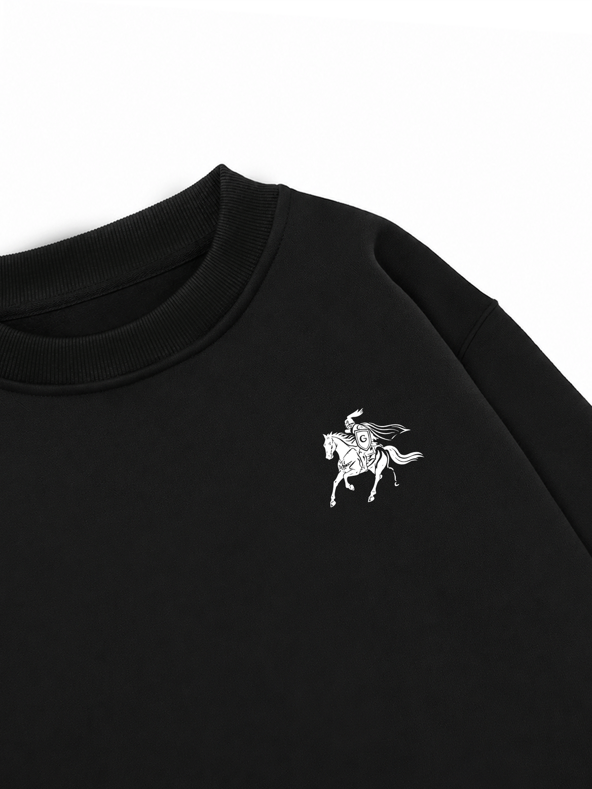 Áo Sweater Nỉ Hai Da Royal Horse Crest