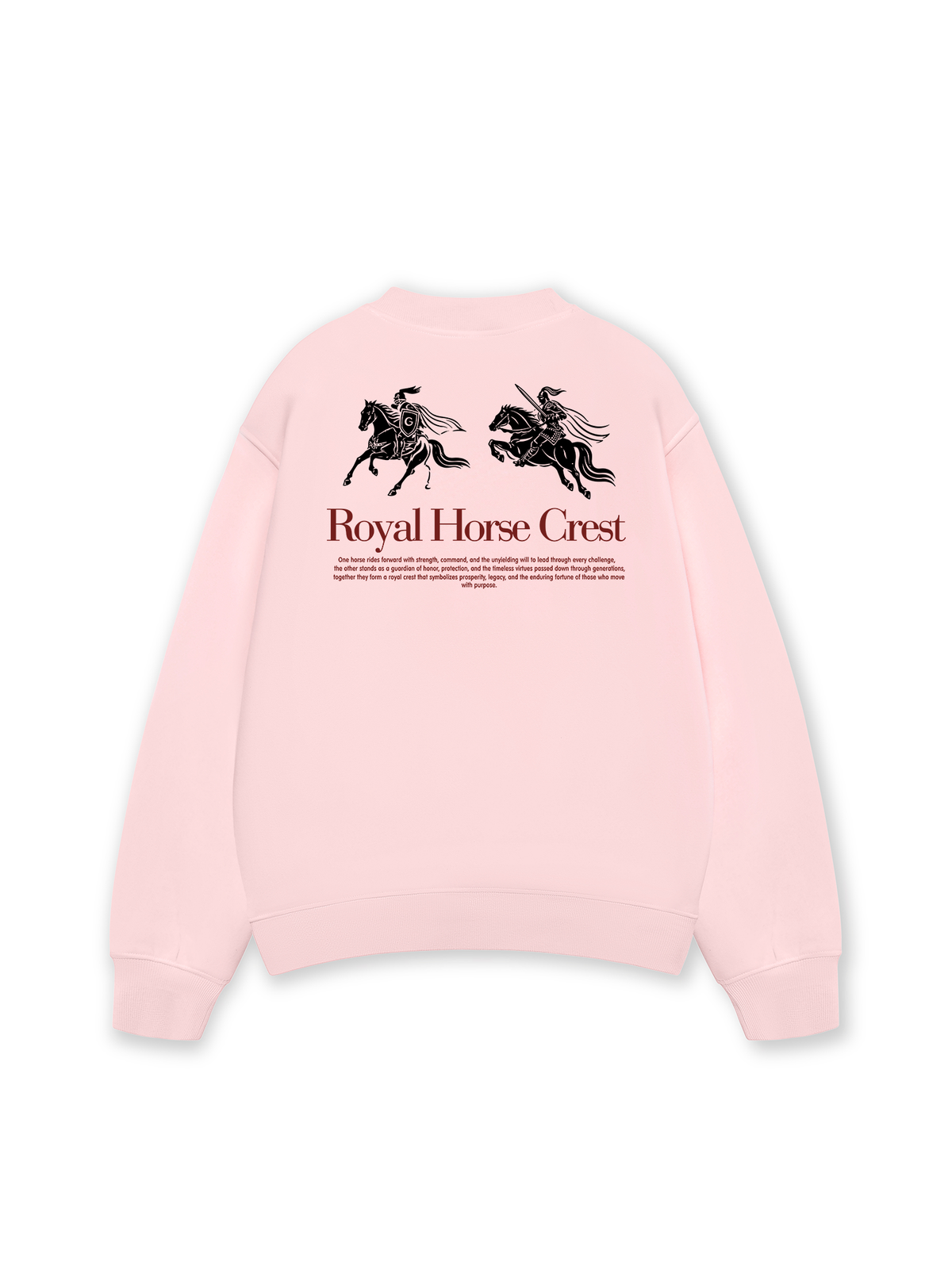 Áo Sweater Nỉ Hai Da Royal Horse Crest