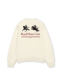 Áo Sweater Nỉ Hai Da Royal Horse Crest