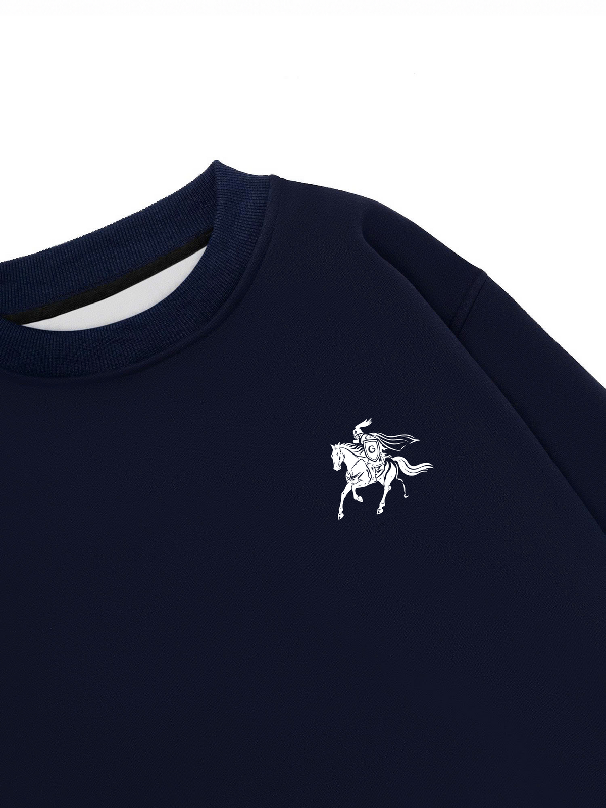 Áo Sweater Nỉ Hai Da Royal Horse Crest