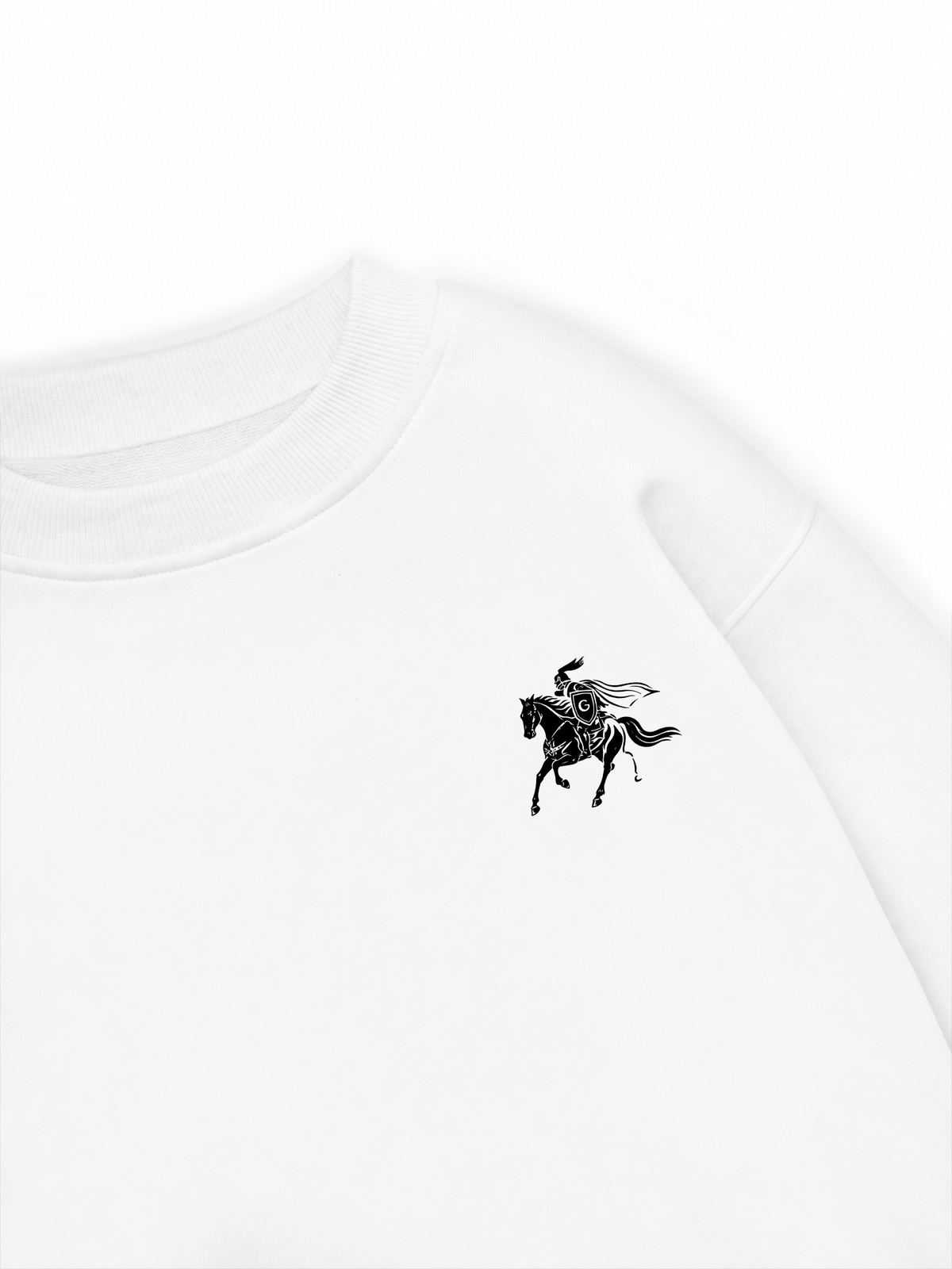 Áo Sweater Nỉ Hai Da Royal Horse Crest
