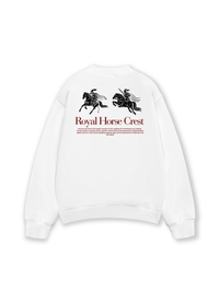 Áo Sweater Nỉ Hai Da Royal Horse Crest