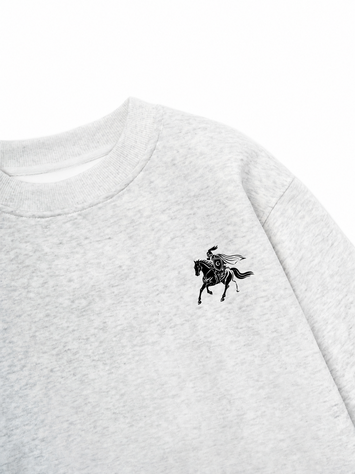 Áo Sweater Nỉ Hai Da Royal Horse Crest